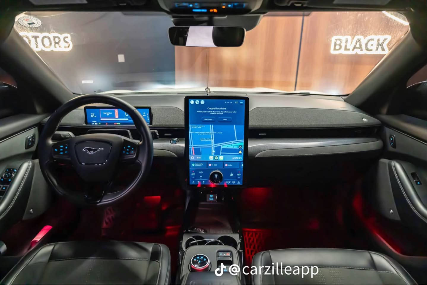 Ford Mustang mach e GT Performance 
Full : electric
Awd : 2 motors
Hp : 490 🐎
Times : 0-100 km/h 3.3 sanya
Brekes : Brembo
Speed battery: 450 KM 
شاعینەی خۆی لەگەڵە
کوشین : گەرم  جلد و شامۆ
داخلی لید : ٣٢ ڕەنگ 
مواسەفات لید خاریجی و لیدی ناو چەمبەری هەیە
دەبڵ کارەبایی
خەتی جادە 
ڕاداری پێشەوە 
ڕاداری پشتەور
مواسەفاتی دەموچاو بینینی هەیە لە کاتی شۆفێری
لە هەموو کوردستان بەس ئەو جیتی پێرفۆرمێنسە هەیە
سەیارە بێ سبوخە 
بۆ زانیاری زیاتر  ژ.م *********** أربيل, العراق
