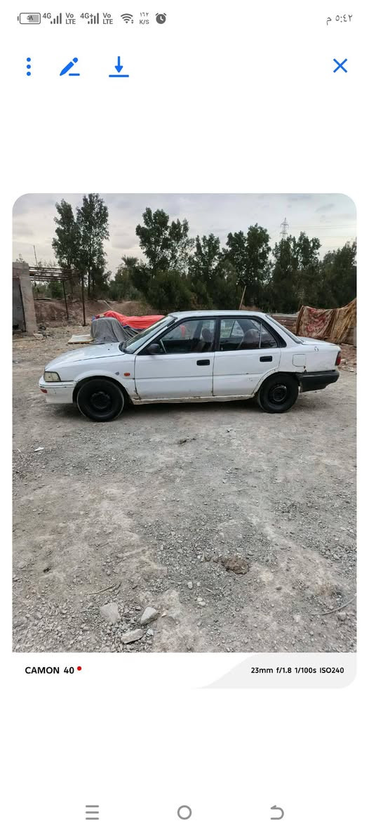 سلام عليكم كورولا للبيع مكان كوت واسط جير ومكينه   ***********كفاله السعر 30 رقم كربلاء ,
