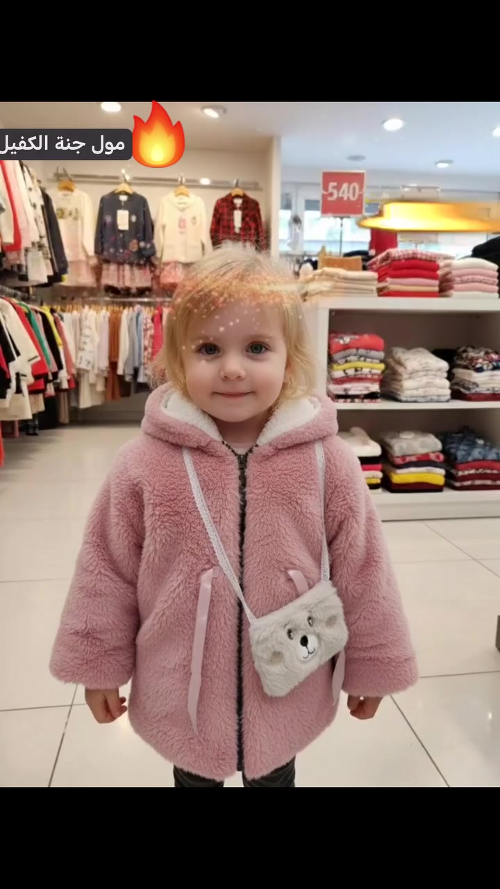 أكبر صدمة أسعار في العراق من (مول جنة الكفيل) 🏰🔥.. كشخة أميرتج الشتوية صارت بـ 5 آلاف دينار فقط! 💖 جاكيت فرو ملكي ناعم جداً بـ 4 ألوان تخبل (وردي، أزرق، أصفر، بنفسجي) مع حقيبة دبدوب هدية 🧸✨.. لا تحيرين بالبرد ولا بالسعر، الجودة والتدفئة والأناقة اجتمعت بمكان واحد وبأرخص سعر ممكن تتخيليه! 
سارعي بالحجز فالكمية محدودة جداً! 🏃‍♀️💨
​📍 الموقع: بغداد - جسر ديالى الجديد - باتجاه تقاطع النهروان (الكرغولية).
​🚚 التوصيل: متوفر لجميع محافظات العراق بلا استثناء! 🇮🇶
​📞 للحجز والاستفسار: اتصلي الآن على: ***********
 #مول_جنة_الكفيل
#أزياء_أطفال #تخفيضات #بغداد #ملابس_شتاء #عروض_خاصة
