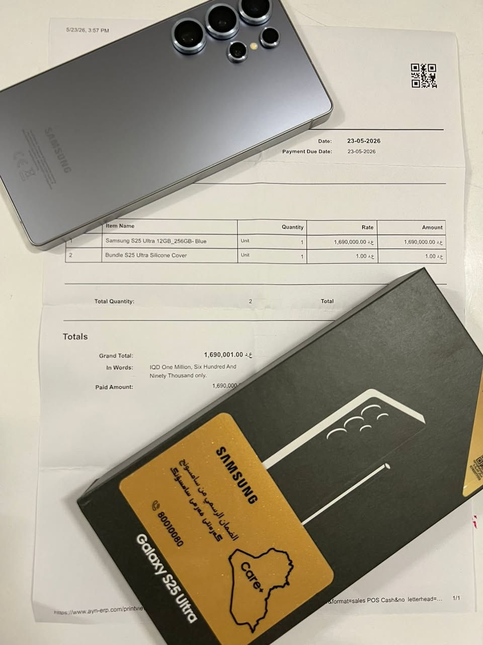 S25 ultra  اشتريته قبل اسبوع وحطيتله شاشة ضد الكسر وكفر ودرع كامرات بعدني ما مستعملته بس مفتوح من الباكيت نفس ما موضح بالصور التاريخ ووصل الضمان والسعر  وكالة عين الفهد شرق اوسط للبيع مستعجل اللي يريده يراسلني


**إذا كنت صاحب هذا الإعلان وتريد حذفه لأي سبب، رجاءا أرسل رسالة إلى الدعم الفني**