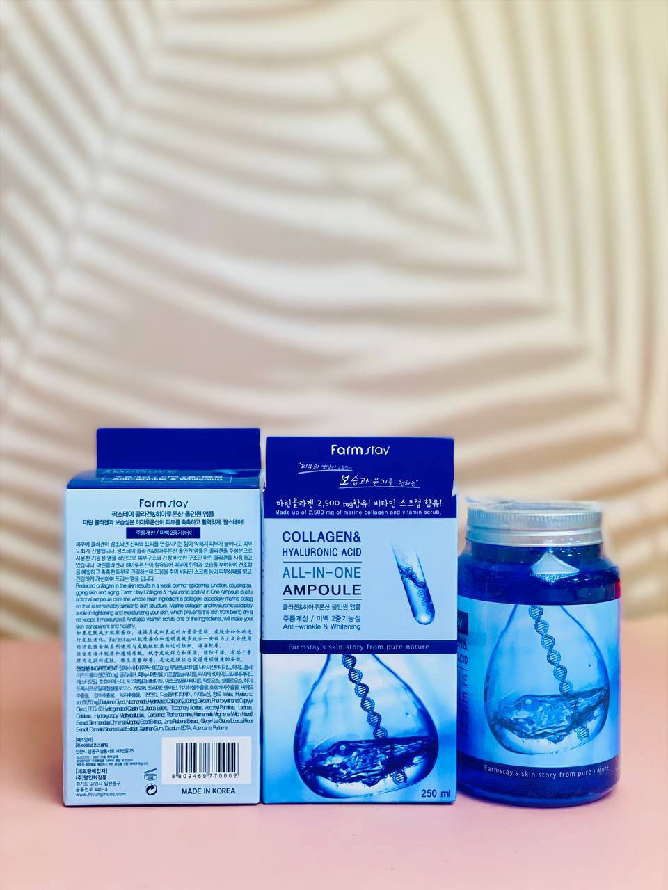 رجع توفررررر من جديددد بعد انقطاع فترة طويلة كولاجين وهيالورنيك اسيد فارم ستاي*💙
FARM STAY COLLAGEN & HYALURONIC ACID💙
كريم 5*1 نضارة وجمال ونعومة فضيعة ماتتخيلوهاش😍🔥😍
الكريم هذا مكس  كولاجين وهيالورنيك اسيد🔥
 
💙فوائده.. 
1️⃣ازالة التجاعيد
2️⃣شد البشر
3️⃣تفتيح البشرة وازالة البقع الداكنة
4️⃣علاج المسام الواسعة 
5️⃣نضارة بشرتك وترطيب مضاعف للبشرة الجافة 

🔹علاج فعّال لمحاربة تجاعيد البشرة بحيث يجعلها أكثر امتلاءًا، وذلك لأن البشرة تبدأ بفقدان حمض الهالورونيك عند عمر 18 سنة ولكن دون ظهور التجاعيد، فالتجاعيد تبدأ بالظهور في سن الثلاثين، وفي الآونة الأخيرة أصبح الحقن بحمض الهالورونيك هو الحلّ الأمثل للتخلّص والحدّ من ظهور التجاعيد لذا فإنّه يجعل البشرة تبدو وكأنّها أصغر سنّاً وشباباً وتساعد على امتلائها.
🔹جعل البشرة اكثر نضارة وحيوية وخصوصا البشرة التى تعانى من الجفاف والبهتان.
💙حجم 250 ml💙
المنشأ كوريا الأصلي 🇰🇷🇰🇷

السعر 20 الاف @إشارة


**إذا كنت صاحب هذا الإعلان وتريد حذفه لأي سبب، رجاءا أرسل رسالة إلى الدعم الفني**
