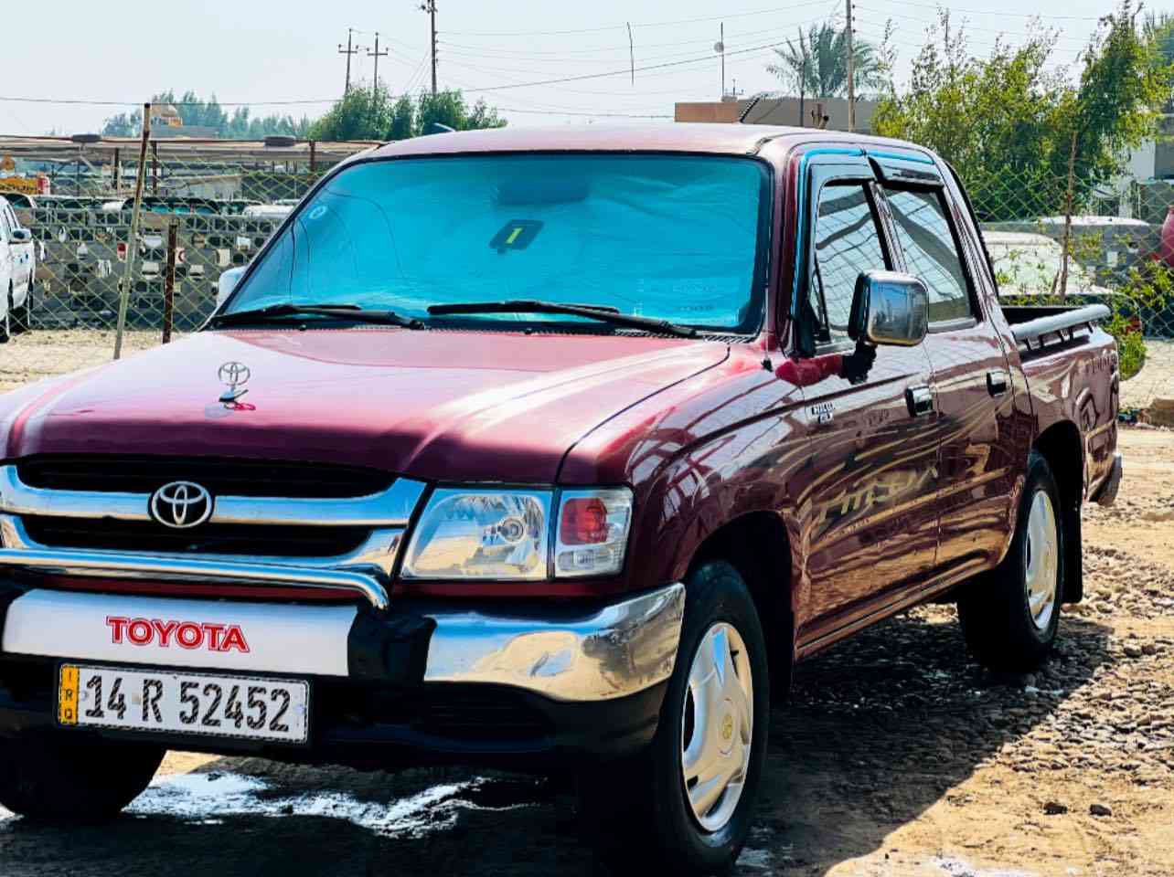 اسلام عليكم احبتي ❤️
سياره للبيع تويوتا هايلوكس دبل قماره                                     موديل : 2005
مكينه :2.7VVT-i 
سعر : 125ورقه
الموصفات:كويتي فول 1/1
الموقع📍 :ذي قار الرفاعي مقابيل تقاطع سيد احمد الرفاعي 
تحويل ثاني يوم 
الاستفسار الانتصل
***********
