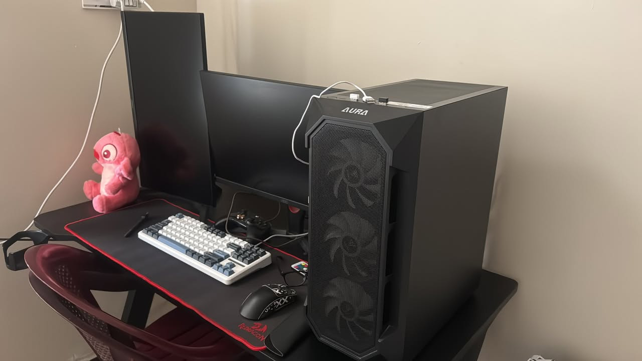 CPU R5 5500
M.B B450MAIIASUS
RAM 16G 3200HZ RGB ADDLINK
RTX4060 ASUS DUAL8G OC
M.21TWD GEN4 5000M
COOLER STOCK
PSU 600W MSI
CASE ATHENA M3 4FAN ARGB

كامله ميز وشاشات ثنين 
العنوان كربلاء
السعر مليون ٤٠٠ وبيها مجال


**إذا كنت صاحب هذا الإعلان وتريد حذفه لأي سبب، رجاءا أرسل رسالة إلى الدعم الفني**