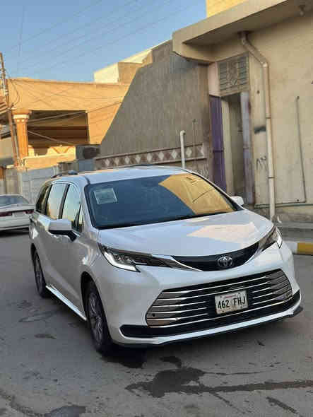 السلام عليكم 
سينا (2025) امريكي ضرر صبغ اقل من نص البنيد وربع الدعاميه الاماميه والباقي كفاله عامه من كلشي دخول جديد منفيس بأسمي ماشيه (6) الاف 
فئتها (LE) مواصفات 
بصمه ابواب 
بصمه تشغيل 
تشغيل عن بعد
كشن كهرباء
ابواب كهرباء 
شاشه كاربلي 
سايد بريك كهربائي 
لايت لد
اوتو هولد 
وضعيات قياده/ECO /SPORT
تبريد شاشتين خلفيه واماميه 
بردات خلفيه 
تحكم ستيرن 
مانع انزلاق 
8راكب 
ومواصفات السينا معروفه السياره جديده بمعنى الكلمه تخم تاير مال شركه جديد 
السعر//330 ورقه وبيها مجال 
للاتصال//***********
***********
