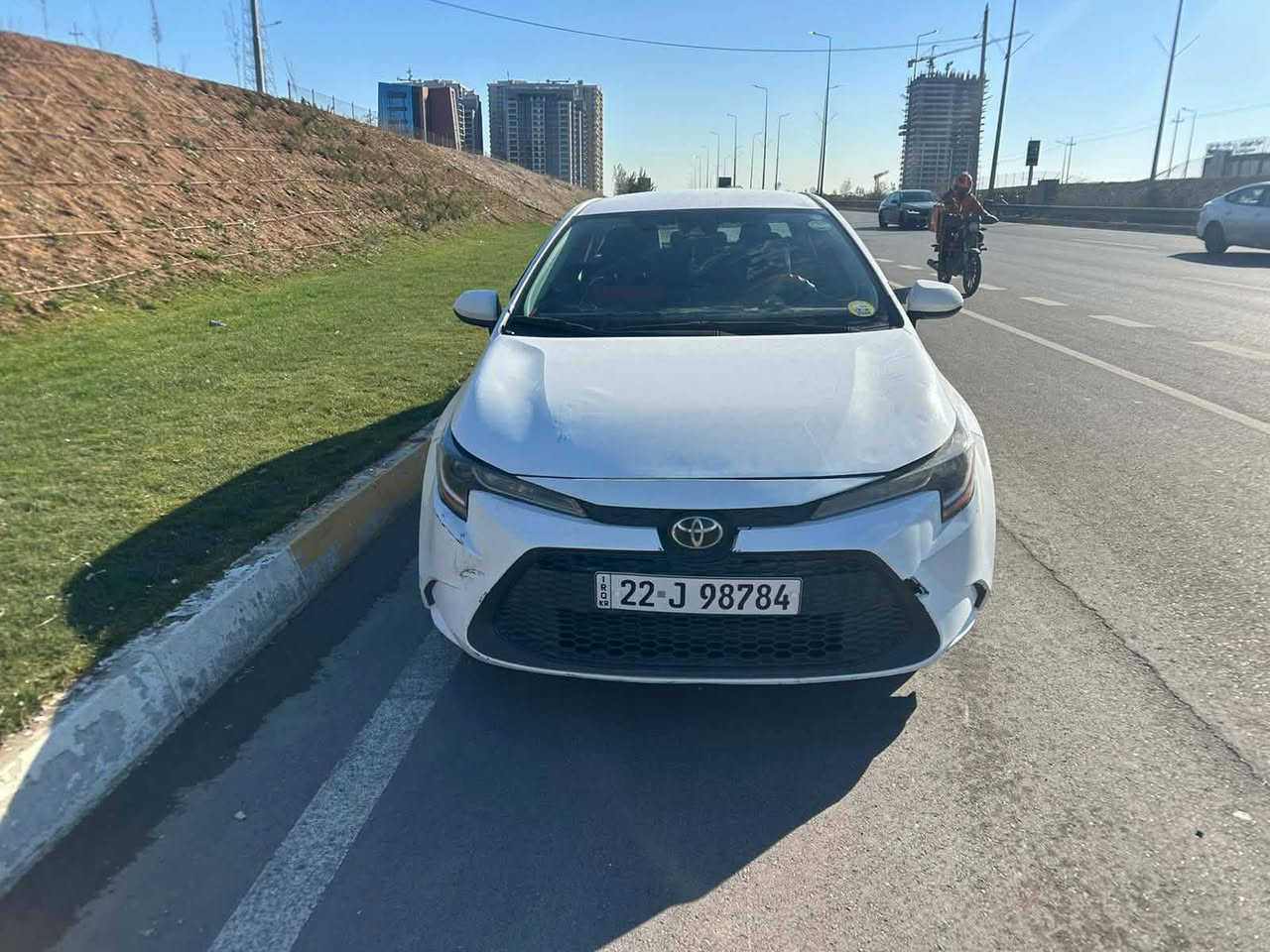 للبيع كورلا موديل 22 وارد امريكي 

حادث باب صبغ وجاملغ تبديل  

رقم اربيل بسم الشركه 
سياره حلوه مال جناي 
كير مكينه كفاله 

السعر 140 وبيه مجال الاستفسار.               عنوان حله مركز 
ع رقم ***********
