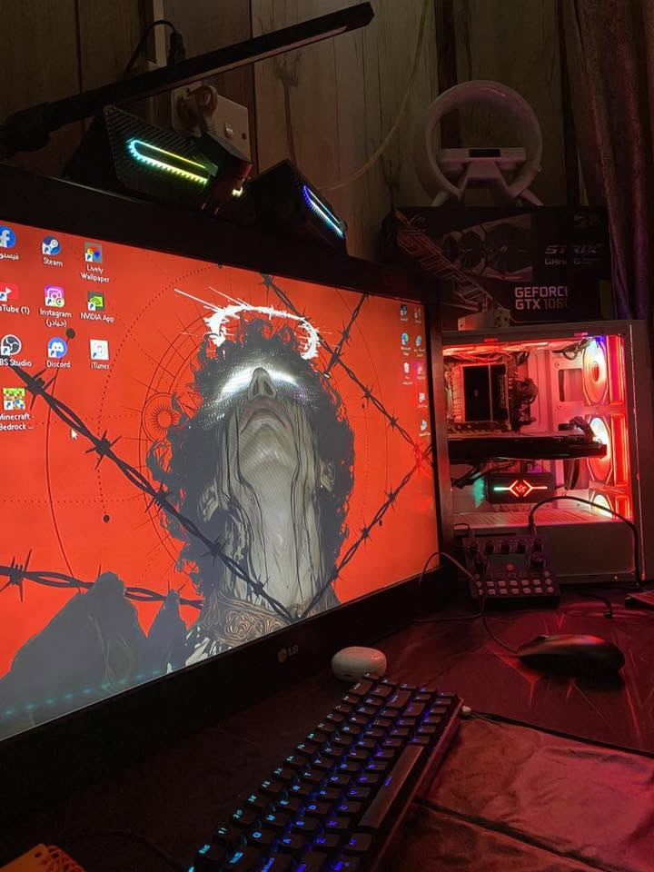 السلام عليكم شبابنه الطيبه
Pcللبيع 
سبب البيع عدم التفرغ 
مواصفات 
gtx strix 1060 6g RGB 
xeon e5 2650 v4
ram 16g
2 ssd 128g
power 550 watt mass 
فانات عدد 7 RGB 
مبرد هوائي RGB
هذا الكيس فقط 
ويتوفر هم كيبورد ميكانيكي RGB منفذ Type-C
وسماعات سبيكر RGB صوت واضح ونقي 
وكاسر صوت مع مايك كامل 
طبعا كل الاغراض المذكوره بالكارتونه لوك ستيكر يعني جديد 
اليحب ياخذ فقط الكيس فيكون سعره 500 الف 
اذا مع الاغراض المذكوره 620 الف 
واليحب يشتري قطع يراسلني ويدلل 
كلشي متوفر عندي 
موقع بابل 
للتواصل واتساب او على صفحتي هاي 
واتساب فقط :***********
