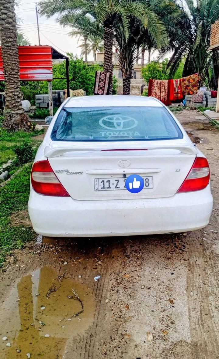 السلام عليكم 
للبيع 
كامري 2004 
محرك 2400
كير محرك شرط 
رقمها بغداد السنوية لل2030
شرط التحويل 
وسونارها مرفق بل منشور 
السعر 86 وبيها مجال 
للاستفسار 
***********
