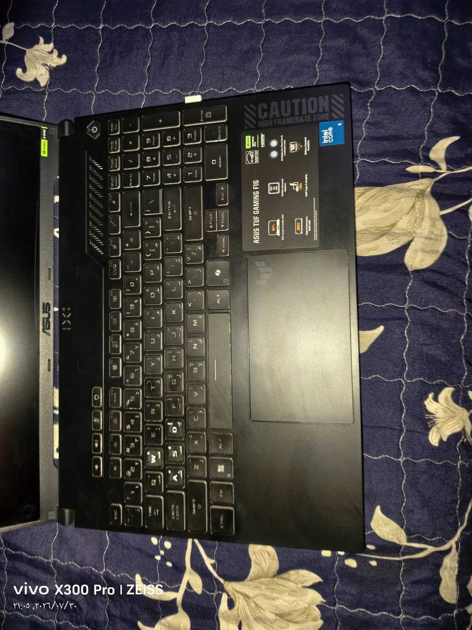 للبيع لابتوب ASUS TUF Gaming F16 - بحالة ممتازة جداً.

المواصفات الأساسية:
- المعالج: Intel Core i5-13420H (من أقوى معالجات الجيل الـ13)
- كرت الشاشة: NVIDIA RTX 4050 (6GB) - يدعم تقنية DLSS 3
- الذاكرة: 16 جيجابايت DDR5 (قابلة للترقية)
- الشاشة: 16 بوصة FHD+ معدل تحديث 144Hz لمتانة في الألعاب
- التخزين: m.2 SSD سريع ( 512GB )
- لوحة مفاتيح بإضاءة RGB مقاومة للماء

المميزات:
- أداء ممتاز في جميع الألعاب الحديثة (CoD، Fortnite، GTA V وغيرها)
- نظام تبريد متطور بقناتين ومروحتين
- منافذ متعددة: HDMI، USB-C، USB 3.2، Ethernet
- بطارية تدوم طويلاً مع تقنية الشحن السريع
- تصميم عسكري متين (معيار MIL-STD-810H)

الحالة: الجهاز بحالة ممتازة، خالي من الخدوش أو الكسور، ولم يتعرض لأي صيانة سابقة.

السعر: مليون 150 الف بي مجال

للتواصل: ***********
مكاني بغداد
