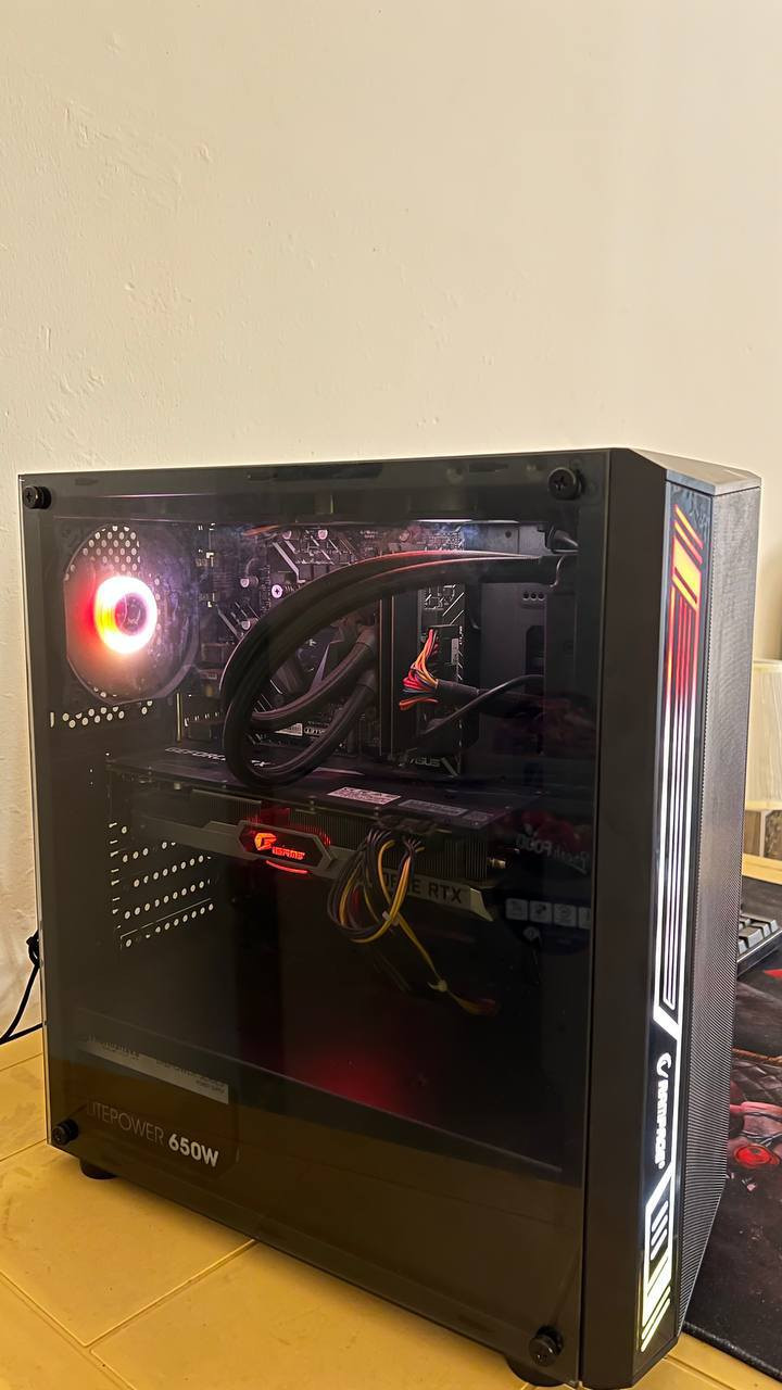 السلام عليكم PC للبيع بسعر 925 وبيهة مجال بسيط المواصفات :
النظافة كدام عينكم بالصور  استخدامي الشخصي 

وندوز 11 مفعل الرسمي كود التفعيل موجود في حال الفرمتة .

CPU: Core i5 12400F

MSI MAG CORELIQUID 240R V2. RGB مبرد مائي 

MB: ASUS PRIME H610M-A D4

GBU: RTX 3060ti 8GB

RAM: 16GB 8*2 3200 HZ 

LEXAR M.2 1TB 

BULLET M.2 256GBQ

SSD ADATA 128GB

PW: Thermaltake 650

Case : 6 FAN RGB الكيس ماعرف اسمه موجود بالصورة

الكرت حرارته 70-72 

كارتون المبرد موجودة فقط 

مكاني بغداد 

925 وبي مجال 

ادمن♥️


**إذا كنت صاحب هذا الإعلان وتريد حذفه لأي سبب، رجاءا أرسل رسالة إلى الدعم الفني**