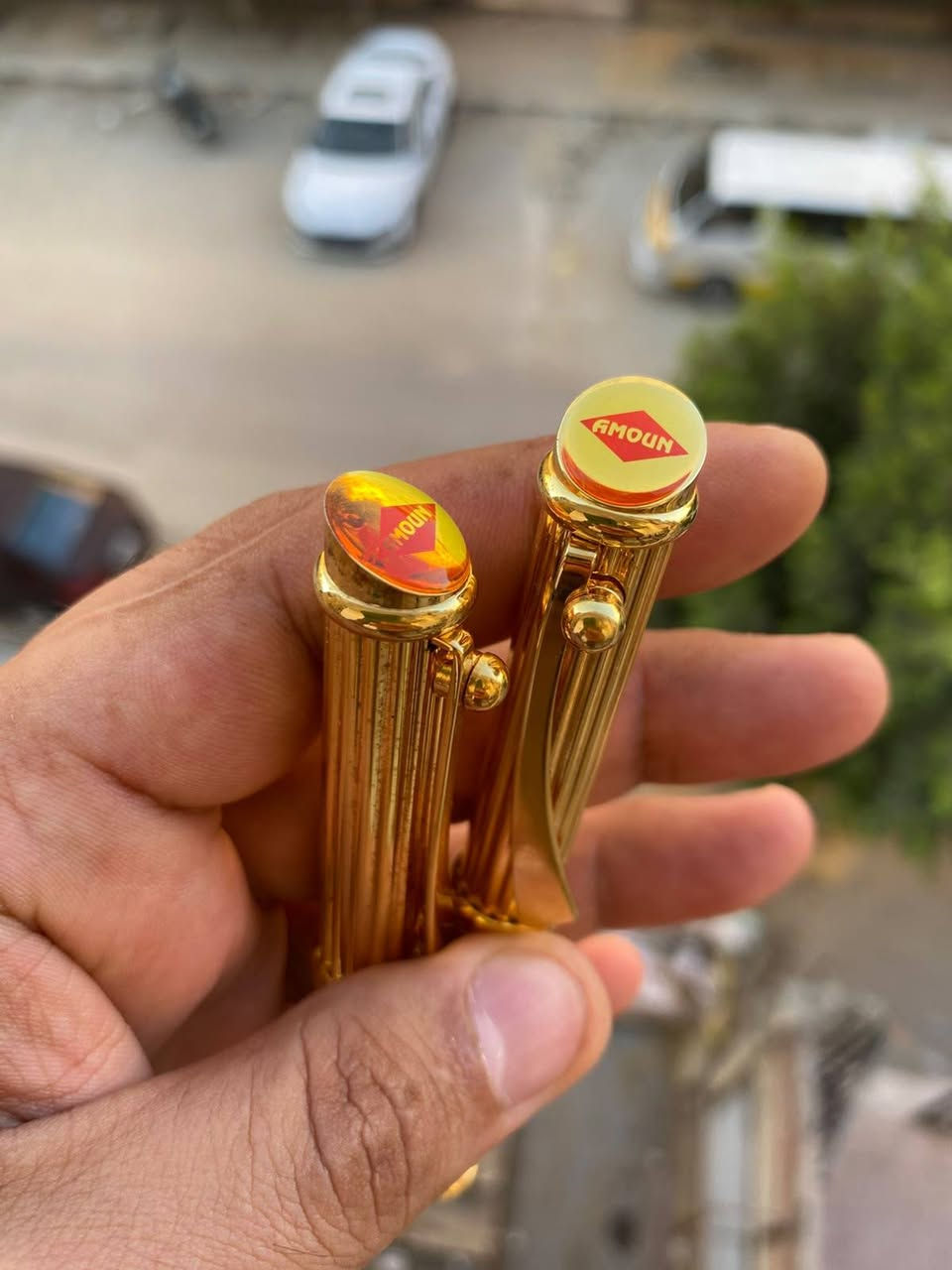 عدد اثنين قلم حبر جاف من ماركه بولبوينت انتاج قديم المهتم يتفضل واتس... ***********
