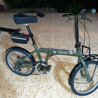 للبيع بايسكل jeep .باله حجم 20 .لون زيتوني .نضيف ومرتب مثل ما موضح بال...