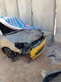 سيارة جيلي ام كي موديل 2010 بيها حادث حرق للبيع رقم بغداد للاستفسار  ا...