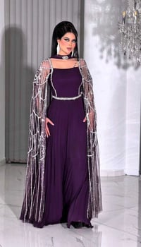 فستان بنفسجي نفس الصورة بالضبط قياس 40 كللللش حلوة كلش كلش ملبوس مرة و...