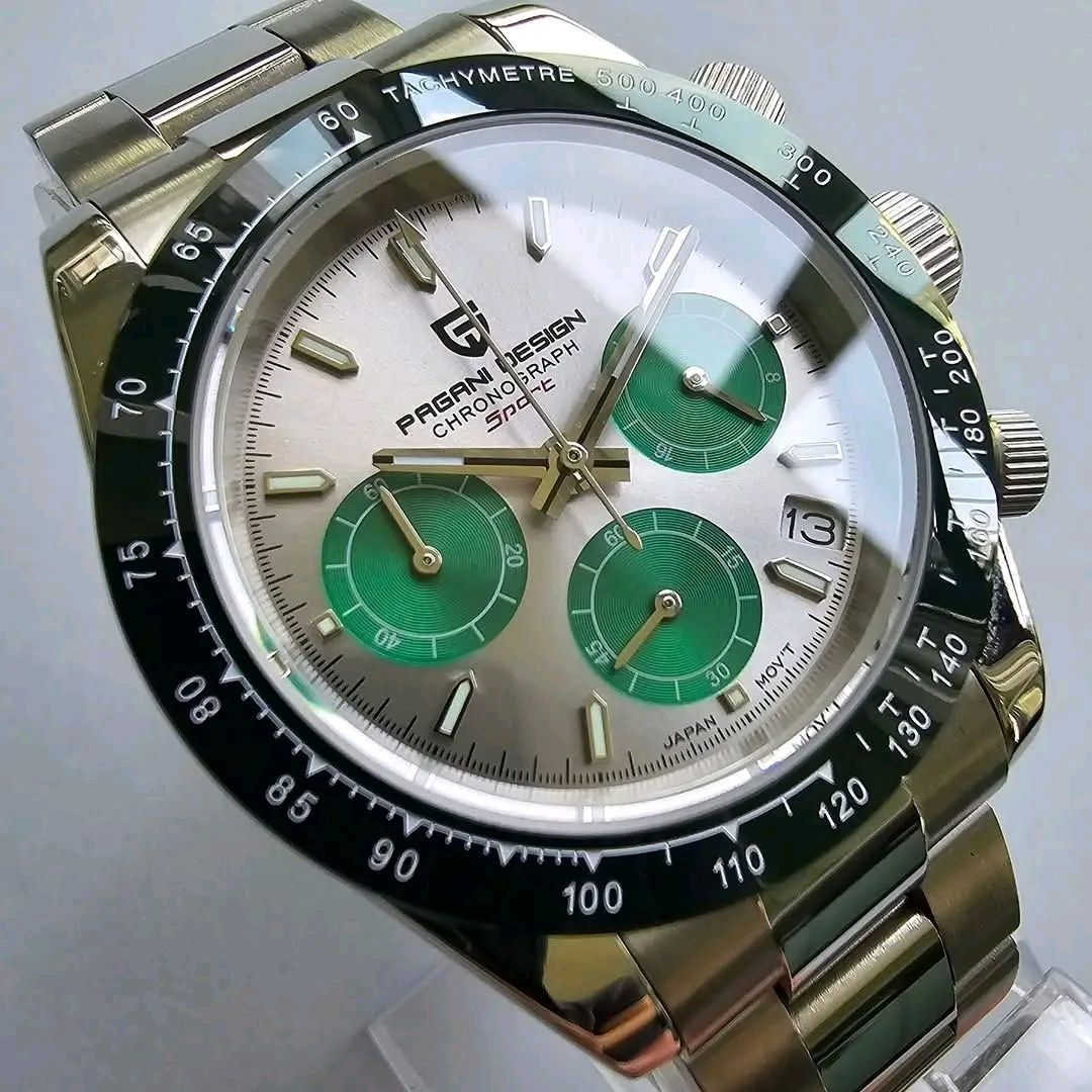 بسمِ الله ، والصَّلاة والسَّلامِ عَلَىٰ رَسُولِ اللهِ ﷺ 🌿♥️
#مــزاااااد
ساعة #باجاني_ديزاين الأصلية ⌚✅
ساعة "كرونوغراف" رياضية مع عرض للتاريخ وإطار تاكيميتر (Tachymeter) لقياس السرعة بـ مكنة Seiko VK63 🇯🇵 بـ مينة مميزة ، وبأقفال بحرية 🌊😍

#يبدأ المزاد من 10$ والرفعة أقل شيء 10$
 والسوم بالدولار$
#المزاد #عرض و #سوم و #طلب وأمر البيع طيب بأذن الله تعالىٰ 🤲

#يبدأ من الآن و #ينتهي يوم غدٍ ان شاء الله الثالثة والربع مساءً 

 ☑️ للأعتماد أولاً : أرسال العنوان الكامل ورقم التلفون .

والتوفيق من الله للجميع 🤲

🔹PAGANI DESIGN🔹

🔴 المواصفات :
▫️ساعة أصلية من تصميم #بجاني_ديزاين 
▫️ساعة "كرونوغراف" رياضية 
▫️كوارتز بـ مكنة Seiko VK63 🇯🇵 ذات جودة عالية الأداء والوقت المحدد بدقة كبيرة ياباني أصلي 🇯🇵
▫️إطار تاكيميتر (Tachymeter) لقياس السرعة
▫️نافذ عرض التاريخ
▫️سناتر شغالة 
▫️مقاومة للماء 💦
▫️سير ساتلس ستيل مقاوم للصدأ 😍
▫️أقفال بحرية 🌊
▫️علامات وأميال مضيئة في الظلام
▫️القطر 40 ملم

🔹الحاله جديدة لك، بالستيكرات 😍
⬅️ كاملة المرفقات تأتي مع العلبة الاصلية ، والضمان 🌸

🚖 يوجد توصيل الى جميع محافظات عراقنا الحبيب 🚖


**إذا كنت صاحب هذا الإعلان وتريد حذفه لأي سبب، رجاءا أرسل رسالة إلى الدعم الفني**