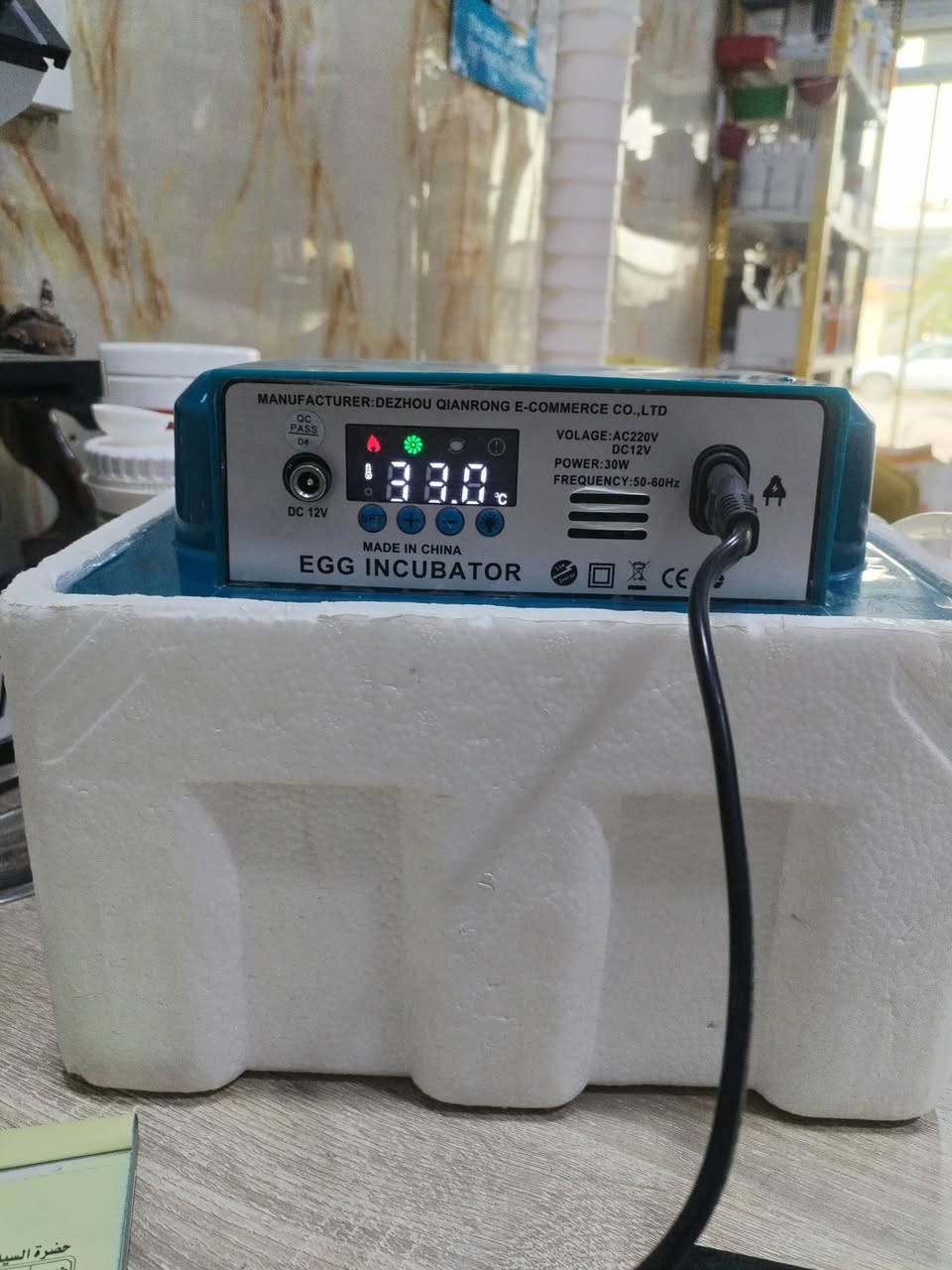 #فقاسه صناعه صينيه
سعه ١٦ بيضه
تقليب الي
شاشه دجتل لتنضيم الحراره والرطوبه
تعمل على الكهرباء والباتري
للاستفسار الاتصال على ***********
عيادة الرحمه البيطريه
بابل الهاشميه حي العسكري مقابل عالم السيراميك
