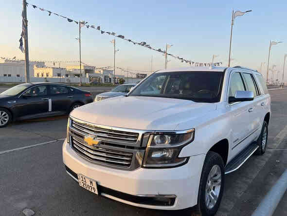 السلام عليكم ابيع تاهو م2018 فول مواصفات ماعدا فتحه بيها 4قطع صبغ بدون فتح كير محرك كفاله السعر 290 بيها مجال عنوان صويرة واسط ***********
