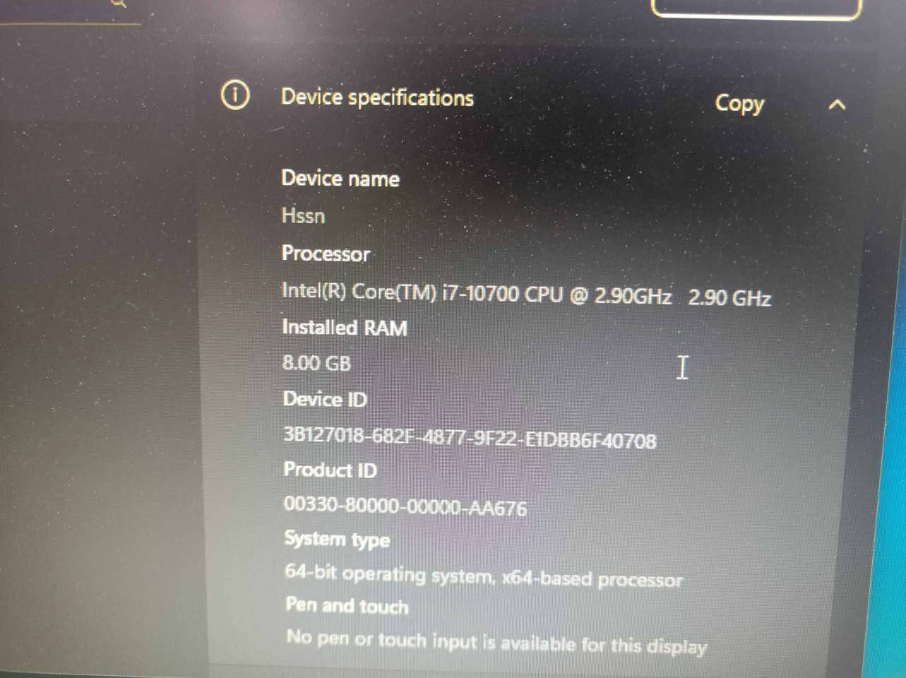 معالج Core i7-10700 
يحتوي كارت مدمج مستعمل قليل 
السعر ١٢٥ الف قفل 
يوجد توصيل لجميع المحافظات ٥ الف الرمادي, الأنبار


**إذا كنت صاحب هذا الإعلان وتريد حذفه لأي سبب، رجاءا أرسل رسالة إلى الدعم الفني**