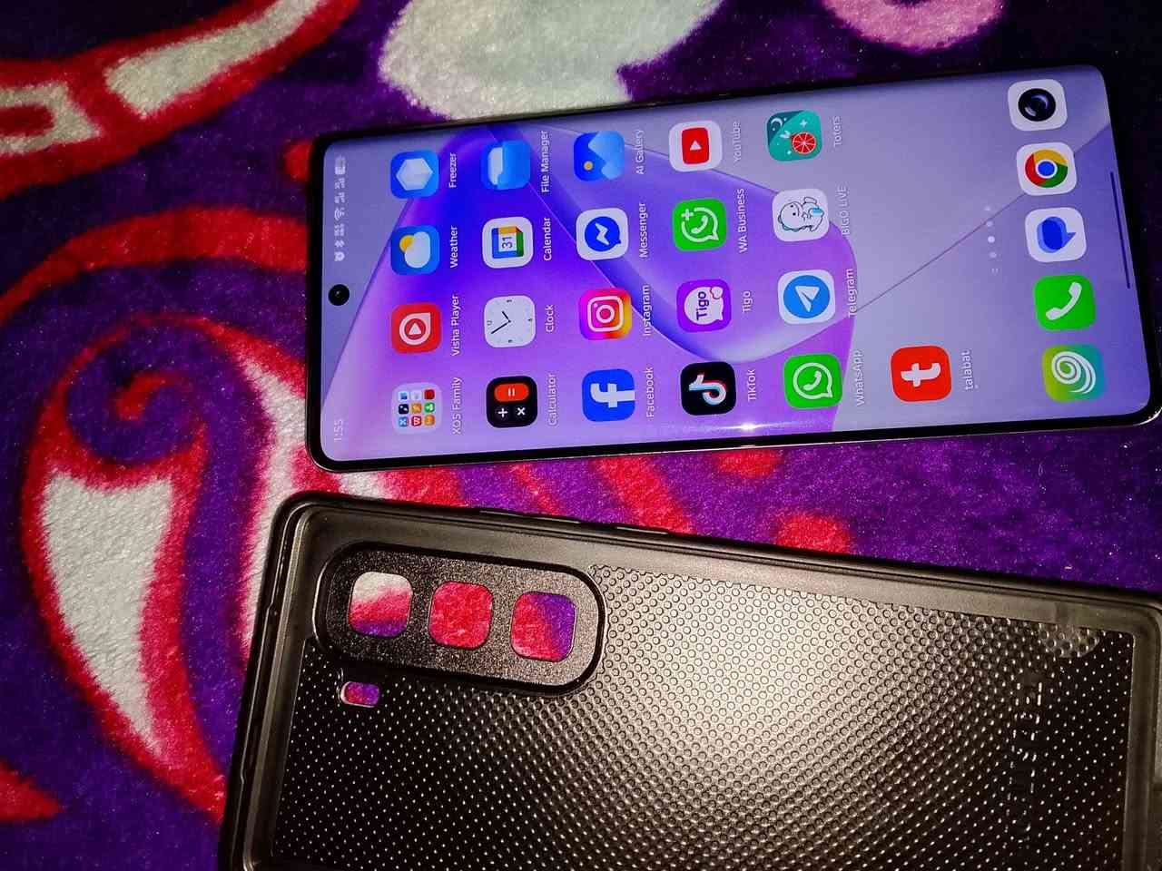 Hello all I sale this mobile infixin hot 50pro+ 256 8+8 good condition this price is 185 diner Iraqi ***********
