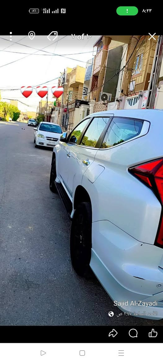 السلام عليكم
باجيرو سبورت كت رياضي 
موديل 2020 فول مواصفات
محرك 6 سلندر 3000
مكفوله من الدعاميه للدعاميه
گير محرك حداديه كفاله
كير 8نمر 
7 راكب 3 قطع تبريد
دفع رباعي
بصمه تشغيل وباب
فتحه سقف
مري شفط
اشاير بالمري
نظام اوتو هولد
نظام نزول منحدرات
شفتات بالستيرن
شاشه
لايت زنون LED
هاند بريك دكمه
داخل جلد احمر 
تخم تاير ياباني  
السياره جاهزه من كل شي 

سنويه بأسمي رقم انگليزي مكاني نجف
السعر 220ورقه بيها مجال للشراي
مراوس بسياره اقل
للاتصال ***********
