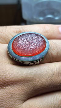 لعشاق التحف ونوادر الالوان يماني احمر ياقوتي لون رائع خط الاستاذ جواد ...