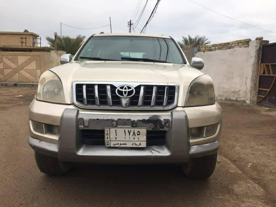 تيوتا لاندكروز برادو 2008 خليجي 

الموصفات 
1-فور ويل 4x4
2-كير اوت + لو كير 
3-محرك الربعة اسلندر 4
4-تبريد 3 قطع شغال 
5- سبعة راكب 
6-رقم كربلاء مشروع وطني 
7-بعد بيها اهواي موصفات 
ملاحضة: سيارة مكفولة من حادث و بيها فقط قطع صبغ وضربا مال طابوكه في التكمة. محرك و كير لو كير مكفلولات شاصي والى اخرئـ. ما ماشية اهواي سيارة 
ماكني بغداد مجاور بسماية سعر. 140  و بيها مجال + مـراوس بـا بـرادو 2010 ولفرق موجود
 تواصل: ***********
