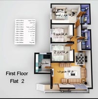 شقة للايجار 122 متر طابق اول في مجمع بوابة الكاظمية زون ثامن جديدة بعد...