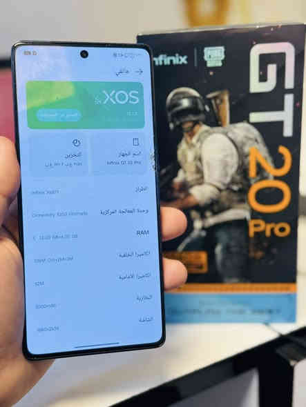 جي تي 20 برو يدعم 120 فريم نظيف مامفتوح
جهاز ما مفتوح غراضه كلها اصليه وكامله ذاكرةً ٢٥٦ والرام 12+12 بي فطر ما مأثر نهائياً وبي ضمان اي خلل يرجع السعر 🔥170   ***********
