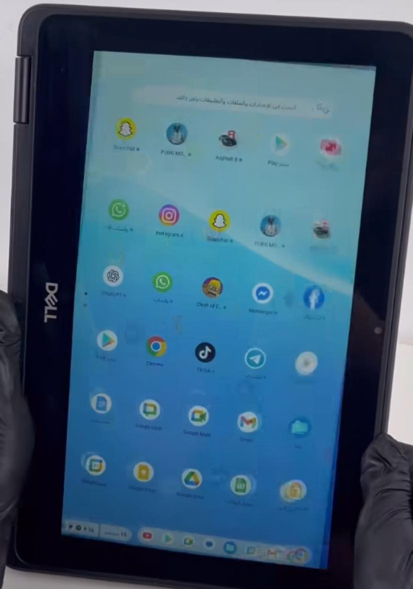 لابتوب Dell الامريكيه مستعمل قليل نظافه 100%
سوبر سلم ممكن طيه قلاب 360 درجة ليصبح ايباد خفيف جدا وسهل الحمل 
مفيد لبرامج الدراسة والتواصل الاجتماعي  وجميع الالعاب نظام اندرويد ( برنامج كروم )
ذاكرة 32 عشوائية 4
شاشة لمس ويدعم القلم 
منافذ عديدة منفذين usb ومنفذ الهتفون ومنفذ رام تطوير الذاكرة شحن تايب سي كاميرا امامي واضحة جدا كيبورد عربي انكليزي 
مع جميع الملحقات ماوس كيبل شحن 
السعر 90 الف 
يتوفر توصيل داخل بغداد
للاستفسار واتساب ***********
