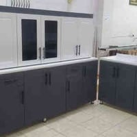 كاونتر المنيوم • ابواب خشب • مرمر كامل