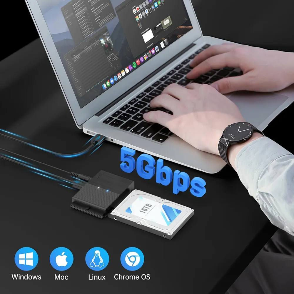 English  |  کوردی  |  عربي 

اسم المنتج: محول هاردات من USB 3.0 إلى SATA/IDE. ماركة FIDECO
العلامة التجارية: FIDECO
اللون: أسود

الحالة: جديد 
السعر: 23 الف دينار

متوفر توصيل لكل أنحاء العراق 🚕🚀🌀

⛔ مواصفات المنتج:-

توافق واسع: يدعم محول FIDECO SATA وIDE محركات الأقراص الصلبة SATA مقاس 2.5 و3.5 بوصة، بالإضافة إلى أقراص DVD-ROM وCD-ROM وCD-RW وDVD-RW وDVD+RW.

سرعة فائقة تصل إلى 5 جيجابت في الثانية، كما أنه متوافق مع الإصدارات السابقة USB 2.0.

سعة قصوى تصل إلى 16 تيرابايت: يدعم محول FIDECO SATA وIDE محركات أقراص صلبة بسعة قصوى تصل إلى 22 تيرابايت. يمكن توصيل ثلاثة محركات أقراص صلبة (محرك IDE مقاس 2.5 بوصة، ومحرك IDE مقاس 3.5 بوصة، ومحرك SATA مقاس 2.5/3.5 بوصة) في وقت واحد لتلبية احتياجاتك.

تصميم صغير: يتيح لك التصميم الأنيق والنحيف وضع محول SATA بسهولة في حقيبة الكمبيوتر المحمول أو حقيبة الظهر أو حقيبة السفر.  عند استخدامه في المكتب أو المنزل، لن يشغل مساحة كبيرة على مكتبك.

الأنظمة المتوافقة: محول FIDECO SATA متوافق مع جميع أنظمة التشغيل Windows 10/8.1/8/7/Vista/XP وMac OS 9/10 وLinux وغيرها. ما عليك سوى التوصيل والتشغيل! لا حاجة إلى برامج تعريف!
----------------------------------------------------------

ناوی بەرهەم: ئەداپتەری هارد دیسکی USB 3.0 بۆ SATA/IDE.  مارکە: فیدێکۆ

 ڕەنگ: ڕەش

 مەرج: نوێ
 نرخ: 23 هەزار دیناری عێراقی

 گەیاندن لە سەرتاسەری عێراق بەردەستە 🚕🚀🌀

 ⛔ تایبەتمەندییەکانی بەرهەم:

 گونجانی فراوان: ئەداپتەری FIDECO SATA و IDE پشتگیری لە هارد دیسکەکانی SATA 2.5" و 3.5" دەکات، هەروەها درایوەکانی DVD-ROM، CD-ROM، CD-RW، DVD-RW و DVD+RW.

 خێرایی سوپەرفاست تا 5 گێگابایت لە چرکەیەکدا، و لەگەڵ USB 2.0 دەگونجێت بۆ دواوە.

 زۆرترین توانای تا ١٦ ترابایت: ئەداپتەری FIDECO SATA و IDE پشتگیری لە هارد دیسکەکان دەکات کە زۆرترین توانای ٢٢ تێرابایتیان هەیە.   سێ هارد دیسک (یەک IDE درایو 2.5 ئینج، یەک IDE درایو 3.5 ئینج، و یەک SATA درایو 2.5 ئینج/3.5 ئینج) دەتوانرێت لە یەک کاتدا بەیەکەوە ببەسترێتەوە بۆ ئەوەی پێداویستییەکانتان دابین بکات.

 دیزاینی کۆمپاکت: دیزاینە بریقەدار و تەنکەکە ڕێگەت پێدەدات بە ئاسانی ئەداپتەری SATA بخزێنیتە ناو جانتای لاپتۆپەکەت، جانتای پشتەوەت، یان کەیسی سەفەرەکەت.  کاتێک لە ئۆفیس یان لە ماڵەوە بەکاردەهێنرێت، شوێنی زۆر لەسەر مێزەکەت وەرناگرێت.

 سیستەمی گونجاو: ئەداپتەری FIDECO SATA لەگەڵ هەموو سیستەمی کارپێکردنی ویندۆز 10/8.1/8/7/Vista/XP و Mac OS 9/10 و Linux و زۆر شتی تر دەگونجێت.  بە سادەیی پڵاگ و پلەی بکە!  پێویست بە شۆفێر ناکات!

 - ...
Product Name: USB 3.0 to SATA/IDE Hard Drive Adapter. Brand: FIDECO

Color: Black

Condition: New
Price: 23,000 Iraqi Dinars

Delivery available throughout Iraq 🚕🚀🌀

⛔ Product Specifications:

Wide Compatibility: The FIDECO SATA and IDE adapter supports 2.5" and 3.5" SATA hard drives, as well as DVD-ROM, CD-ROM, CD-RW, DVD-RW, and DVD+RW drives.

Superfast speeds up to 5 Gbps, and backward compatible with USB 2.0.

Maximum Capacity up to 16 TB: The FIDECO SATA and IDE adapter supports hard drives with a maximum capacity of 22 TB.  Three hard drives (one 2.5-inch IDE drive, one 3.5-inch IDE drive, and one 2.5-inch/3.5-inch SATA drive) can be connected simultaneously to meet your needs.

Compact Design: The sleek and slim design allows you to easily slip the SATA adapter into your laptop bag, backpack, or travel case. When used in the office or at home, it won't take up much space on your desk.

Compatible Systems: The FIDECO SATA adapter is compatible with all Windows 10/8.1/8/7/Vista/XP operating systems, Mac OS 9/10, Linux, and more. Simply plug and play! No drivers required!

- ...


**إذا كنت صاحب هذا الإعلان وتريد حذفه لأي سبب، رجاءا أرسل رسالة إلى الدعم الفني**
