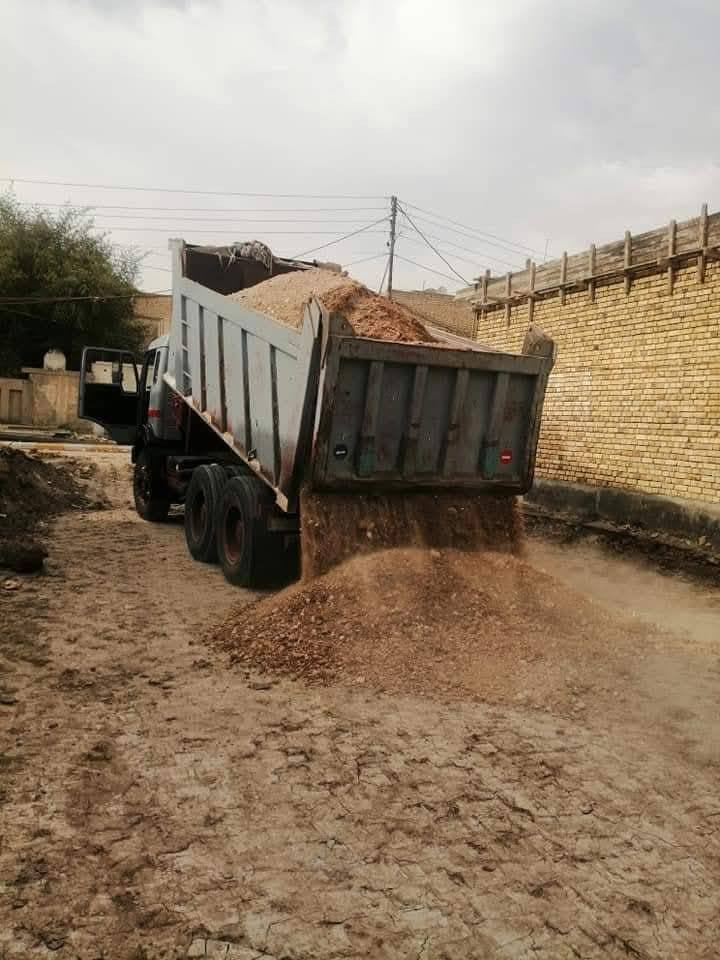 السلام عليكم تم وبحمد الله اكمال تفليش  وقلع القطعه ودفنها بلسبيس وحدلها في حي سومر  ومستعدون معكم لدفن البتلوات لتفليش  الدور والمباني وحفر القطع ودفنها وتجهيز بلحصو والرمل والسبيس والطابوك وبأشراف ارقه المهندسين العمل فول مواصفات واسعارنا تنافسيا  استفساراتصال ***********
