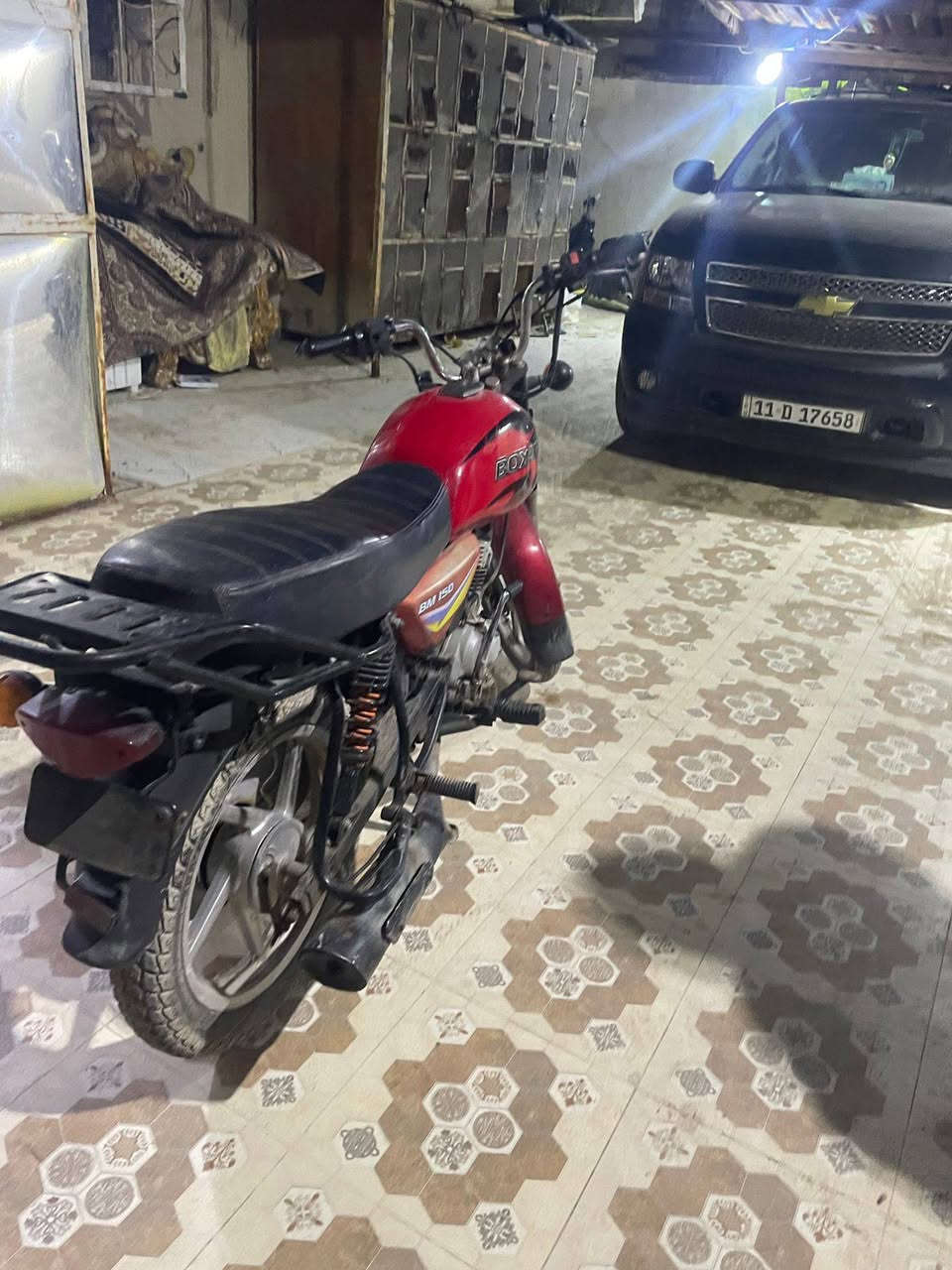 دراجه بوكسر موديل 2021 دراجه جاهزه محرك ناعم يردله ترتيب كهربائيات فقط ضفيره موجوده دبلات شغاله وتايرات جدد دراجه ادوات كفاله سرقة سعر 550 وبيه مجال قليل مكاني ابي الخصيب ***********
