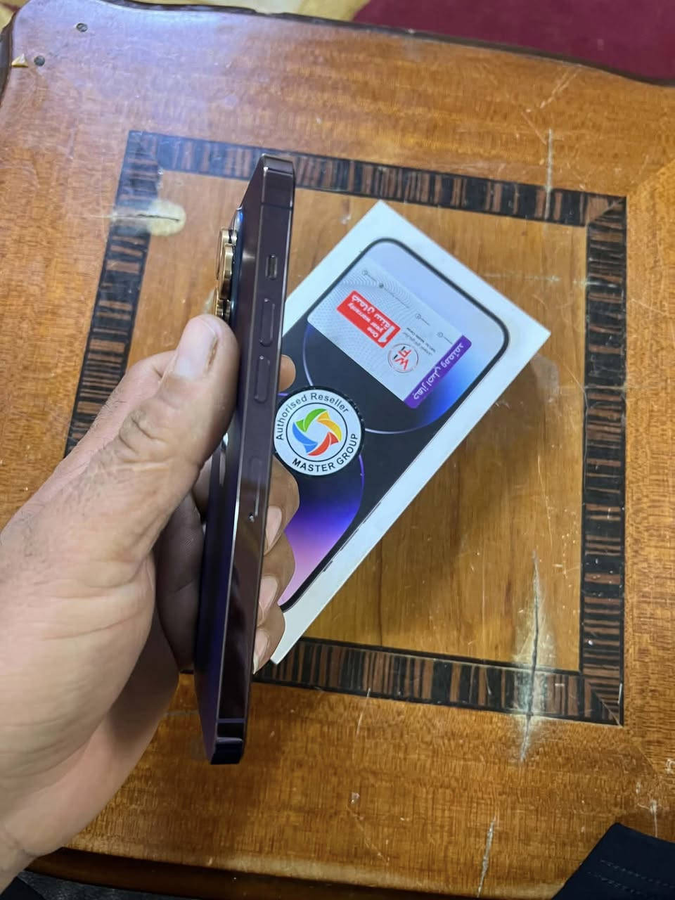 سلام عليكم
من رخصت الادمن المحترم
آيفون 14برو ماكس 
نظافة 100/100مال جناي 
يعني جهاز طك كارتون مو باله
نموذج M
الجهاز مكفول من كلشي 
كارتونة فقط
بطارية 83حقيقية
سعر 950
بي مجال بصيط للطيبين
مامتواجد عل فيس
الاتصال
***********
