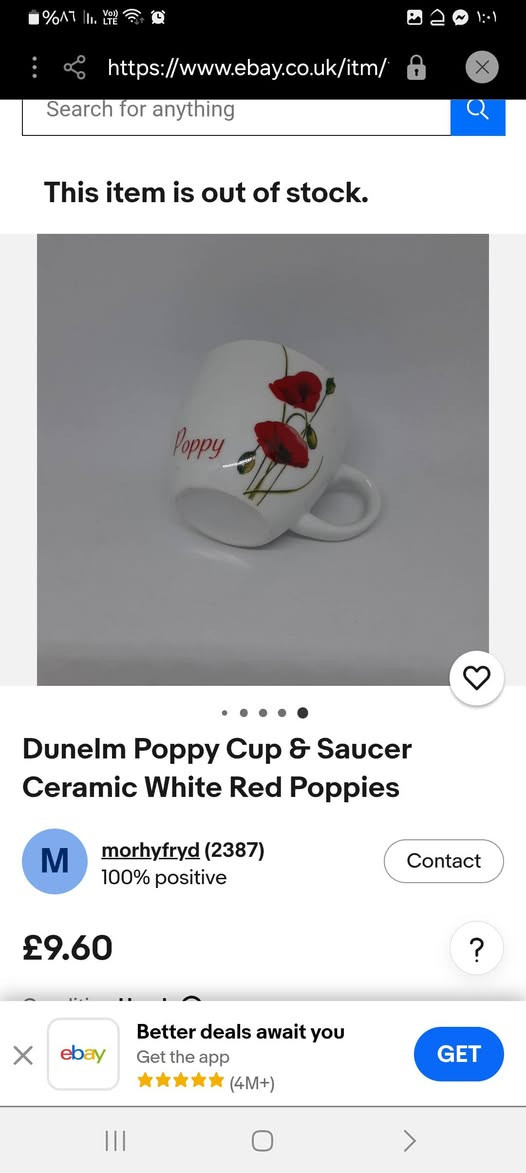 كوب سيراميك انكليزي باله السعر ٣ الاف


**إذا كنت صاحب هذا الإعلان وتريد حذفه لأي سبب، رجاءا أرسل رسالة إلى الدعم الفني**