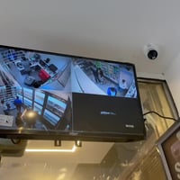 تنصيب كامرات نوع دهوا الى منفذ اليقين شارع فلسطين  بدون اي واير ضاهري ...