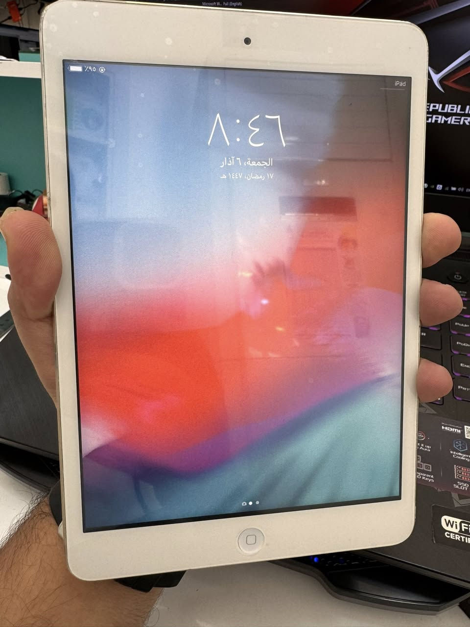 ايباد ابل ميني 2 نظافة 90‎%‎
ذاكرتة 16 كيكا 
متوفر توصيل 🚚 
السعر / 60 الف مع التوصيل


**إذا كنت صاحب هذا الإعلان وتريد حذفه لأي سبب، رجاءا أرسل رسالة إلى الدعم الفني**