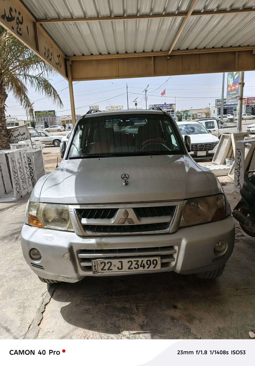 سياره باجيرو عضلات 2003 مصبوغ احزام جماليه تبريد حداديه فول تخم تاير جواها أي ضربة مابيها رقم إنكليزي أربيل السعر 80عنواني النجف الأشرف ***********
