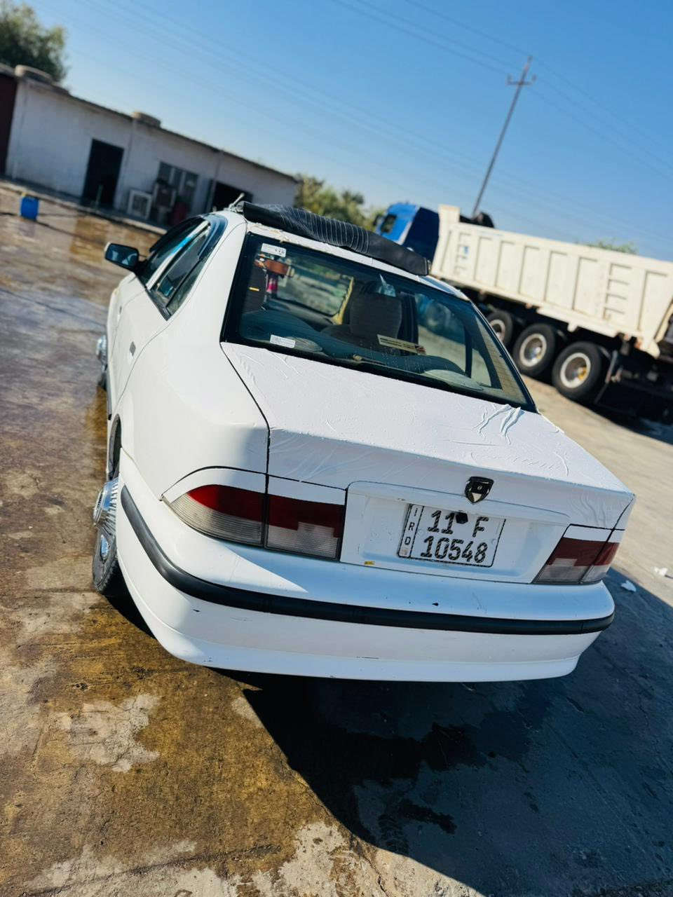 اخوان مكلف بالنشر 

سمند ٢٠١١ خصوصي بغداد انكليزي باسمي 

السيارة بلادية بدون حادث بيها طخات بسيطة بدون صبغ ومعجون فقط بارد قليل باب السايق والورا 

داخل دوشمة جديدة ارضيات دشبول 

كهربائيات كاملة كلها شغالة 

مكينة كير كفالة بالشرط لا نفخ ولا بخار بلادي

تبريد ثلج منضومة جديدة 

تايرات صدر فوك النص عمر 

منضومة البانزين جديدة نوزلات بلكات السيارة اقتصادية خير من الله

وبقية الصور تشرح الحالة والسيارة كدامكم كلشي واضح

مكاني ديالى الخالص 

هـ / ***********

السعر $ ٤٣
