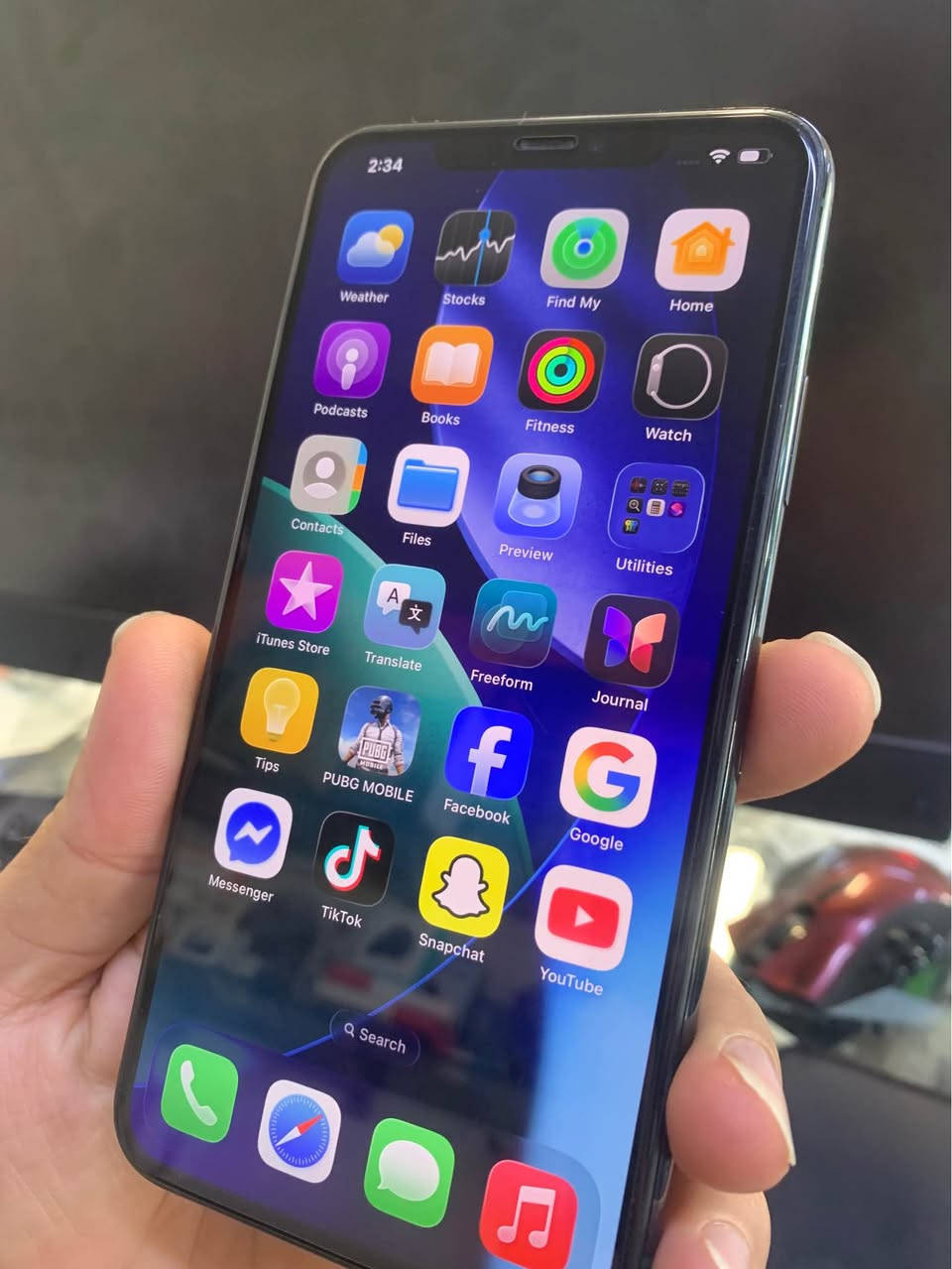 ئایفۆن یازدە پرۆ ماکس 
iPhone 11 pro max 
256 GB
2_SIM 
زەمانی هەموو شتێکی دەکەم وەستای نەبینیبێ مۆبایلەکە 
کەپسە مۆبایلوکە أربيل, العراق


**إذا كنت صاحب هذا الإعلان وتريد حذفه لأي سبب، رجاءا أرسل رسالة إلى الدعم الفني**