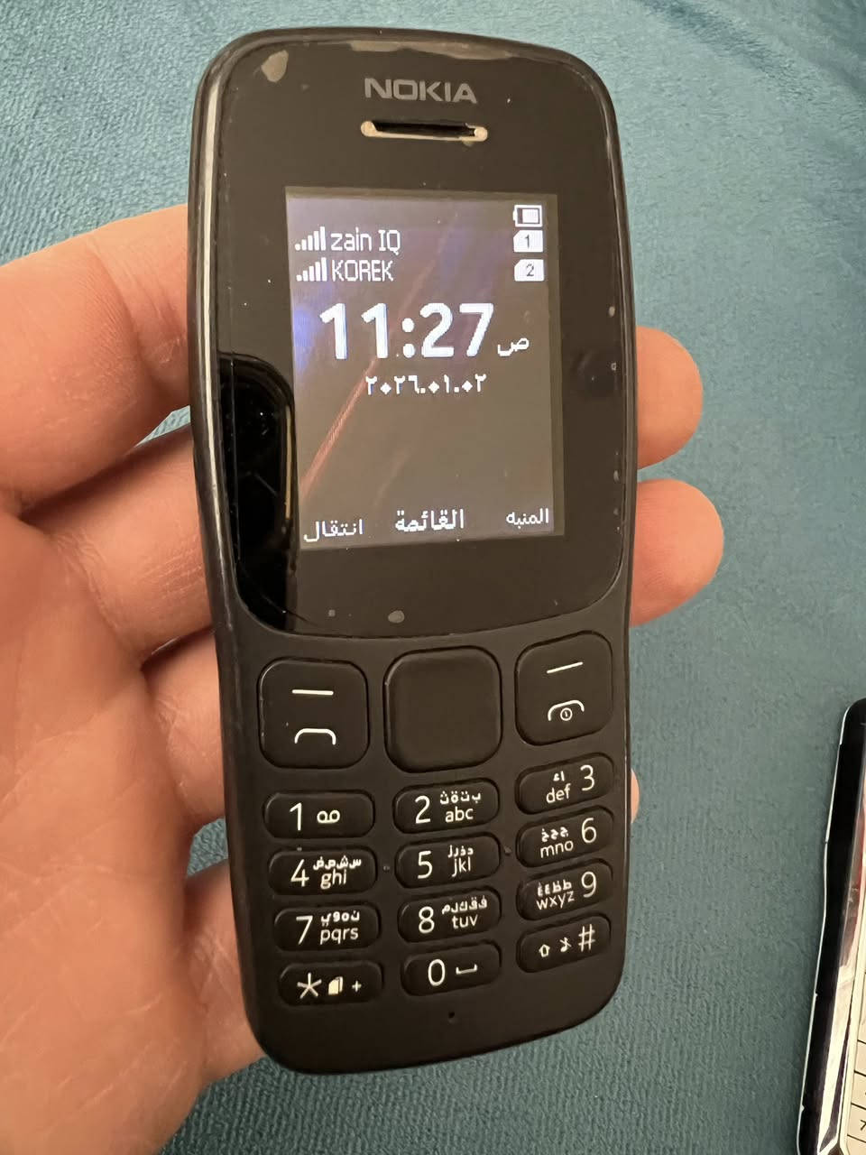 السلام عليكم 
اجهزة نوكيا اصليه باب اول ونظافه فوول
نوكيا 6120c صنع فلندي ناطق اسم المتصل
نوكيا 106 باب اول
السعر الجاهزين ٨٥ ومجال بسيط
ديالى ناحيه كنعان ***********
