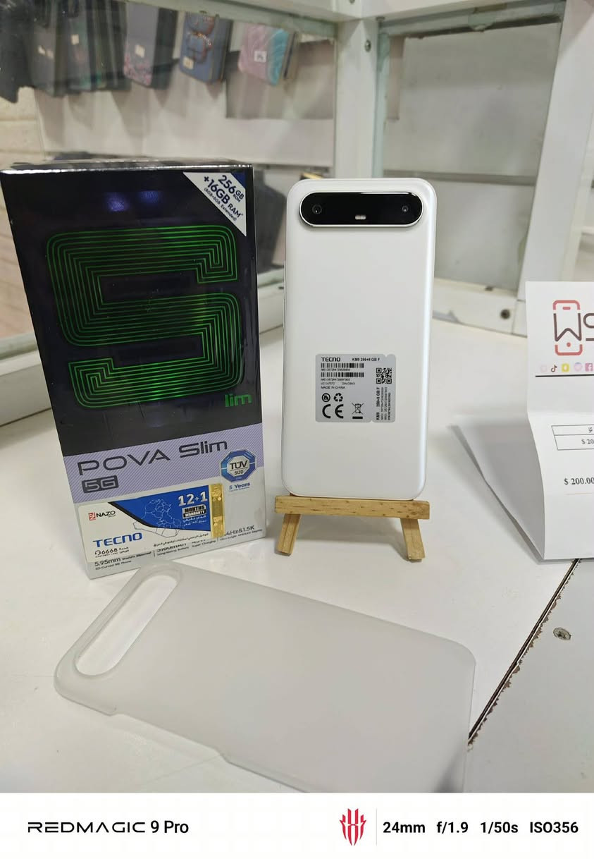 Pova Slim 5G     250 هەزار 
256 GB Ram 8+8 = 16 

Patry 5160 

مۆبایلەکە زۆر کەم ئیشی کردووە  *********** 
مۆبایلەکە سعری جوملەکەی 295 هەزارە
