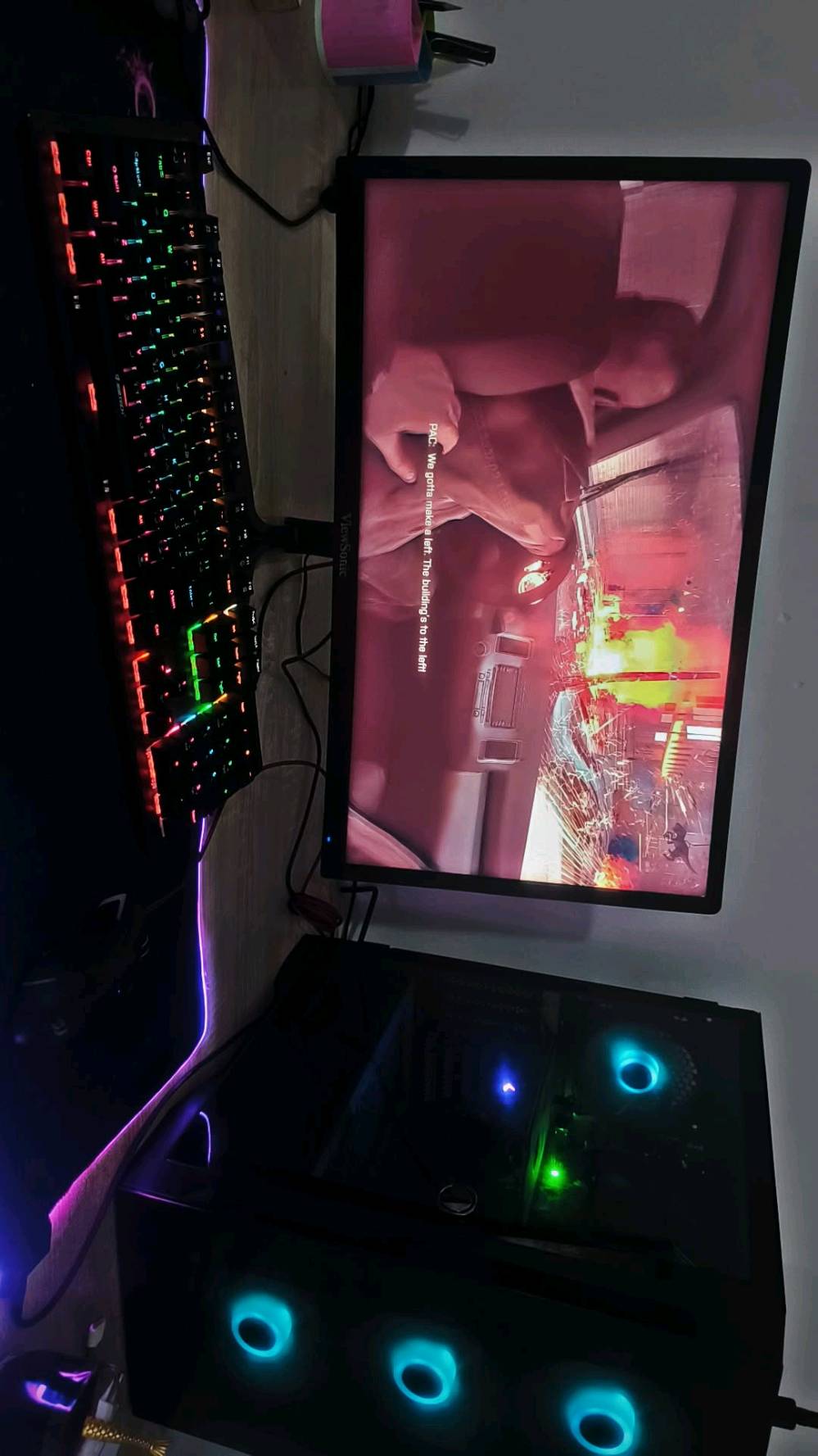 intercore i5-10400F معالج
NVIDIA RTX3060 12GB كرت شاشه

PRIME H510M-E مذربورد

16GB DDR4 3200 رامات 

SSD SATA 1TB هارد

HHD 1TB هارد 

SSD NVMe 128GB هارد

باور سبلاي 600 واط ماركة fsp تايواني

شاشه منحنية 
24
sonic view 144هرتز 

1ms mode 

Full HD 

يوبي اس  بطاريتين توه مبدل بطاريات مصار 20يوم يطول فوك نص ساعة  

كرسي كيمنك

 وسماعة  كيمنك

وكيبورد ميكانيكي jertech

 وماوس red dragon

ماوس باد حجم 90*40 اضائة rgb

واي فاي جديد 600 متر 

كيبل واي فاي 25 او 22 متر مستخدم قليل واصلي لكيبل

السعر النهائي مليون

*********** 

بغداد  

سبب بيع بسبب 24 ساعة في العمل وماعندي وقت