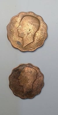 الملك غازي • ١٠/٤ فلس • نحاس نيكل