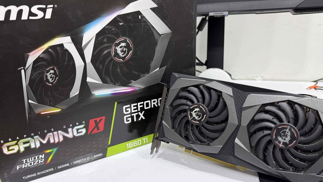 السلام عليكم للبيع كارت MSI GeForce RTX 1660Ti
الكارت نظيف كلش ومغير المعجون الحراري، 
الحرارة ما تتجاوز ال °60C الكارت كامل هو الملحقات والكارتونة مالته مثل ما موضح بالصور

السعر: 175 وبي ومجال بسيط بغداد, العراق


**إذا كنت صاحب هذا الإعلان وتريد حذفه لأي سبب، رجاءا أرسل رسالة إلى الدعم الفني**
