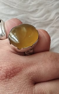 خاتم • عقيق أصفر • مقاس ٦٥