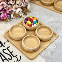 طقم كاسات خشب • ديكور خشبي