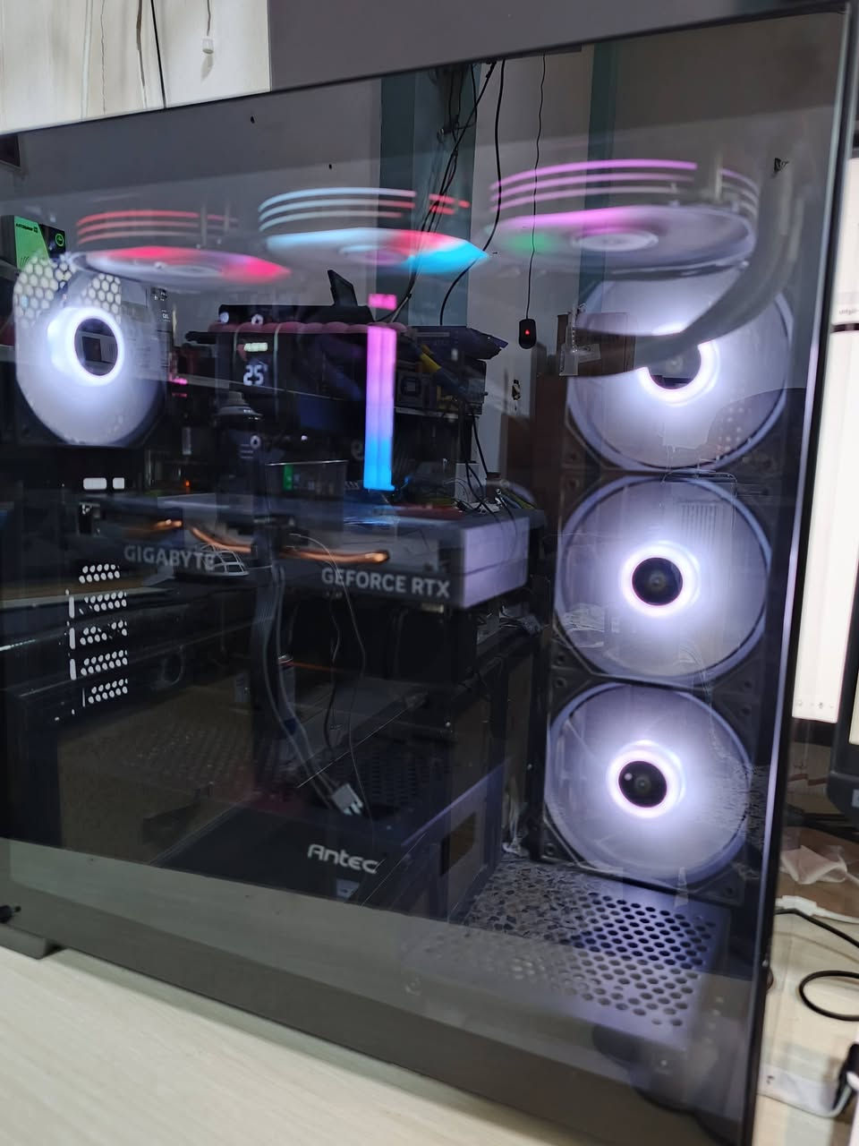 السلام عليكم
‏
Intel Core i5-14400F
‏
 • كرت الشاشة: MSI RTX 4060 oc
‏
اللوحة الأم: ASUS H760M
‏
التخزين: SSDM.2 1TB WD Green
‏
‏SSD1TB
‏
المبرد: Deepcool LE 240
‏
RAM : 🛑32GB * 2x16 6000MHZ  🛑DDR5 XPG
‏
PSW : 🛑750W GOLD
‏سامسونك G4
‏شاشه 1080 فول 240hzHD 
‏1M
‏ماوس G502
‏يوبي اس MAX 750
‏
‏السعر مليون600 
‏***********
