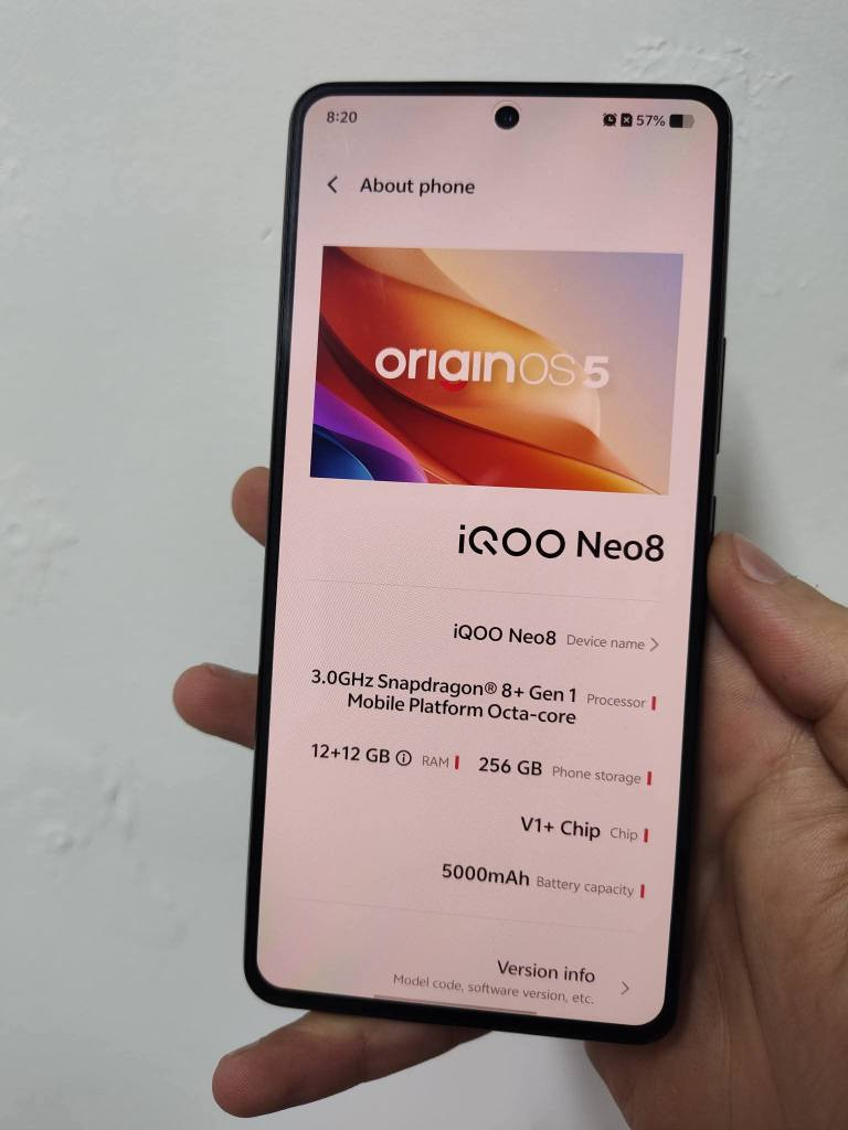 Vivo iqoo neo 8
بۆ فرۆشتن و گۆڕینەوە 
مانگێ ئیشی کردووە
١٠٠% پاکو کامل ئەشیا
ڕام ١٢+١٢ 
٢٥٦گێگا
پاتری ٥٠٠٠ و ١٢٠ وات فاست چارج 
snapdragon 8+ gen 1
کامێرا 50mp و ٢٠x zoom  و ڤیدۆ بە 8k.30fps 
شاشەیەکی گەورە زۆر جوانی ئەمۆلید 144hz 
لە هەمو ڕویەکەوە دەرەجە یەک 
 نرخ 195 دۆلار 

*********** 📞 دخان, السليمانية
