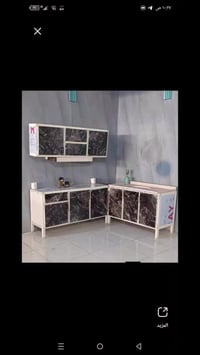 كاونتر ١٫٥م • سنگ مرمر ١٫٢م • ارضى وملحق