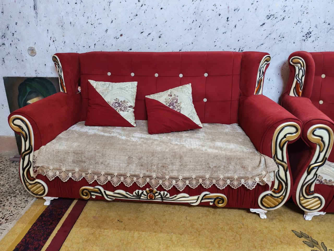 السلام عليكم
تخم نظيف وجديد يتكون من
 
2 قطعة كبير
1 قطعة وسط
4 قطعة صغير
مع مقاعد

السعر او اي استفسار ع الخاص

المندوبة ندى حيدر


**إذا كنت صاحب هذا الإعلان وتريد حذفه لأي سبب، رجاءا أرسل رسالة إلى الدعم الفني**